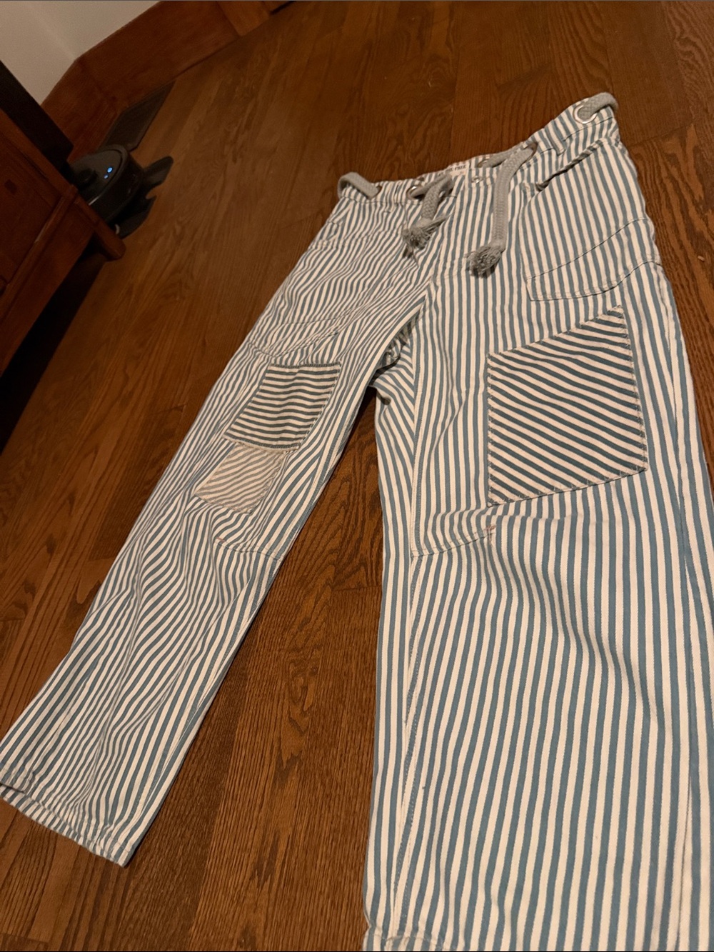 We The Free Blue & White Striped Pants